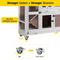 Show in main carousel: Aivituvin AIR06-D 2 Story Rabbit Indoor & Outdoor Hutch On Wheels, Gray, 44-L slide 3 of 5