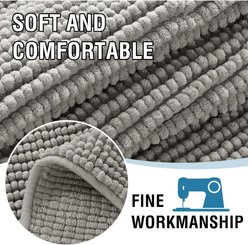 H.VERSAILTEX Plush Chenille Thick Soft Sofa Dog Bed Cover, 74 x 35-in, Dove slide 2 of 5