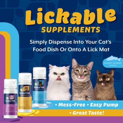 Show full view: NaturVet Lickable Salmon Flavored Paste Calming Health Supplement for Cats, 3.2-fl oz bottle slide 5 of 9