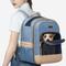 Show in main carousel: Petsfit Trendy Airline Approved Backpack Dog & Cat Carrier, Denim Blue, 13.8 x 10.6 x 18.1-in slide 8 of 9
