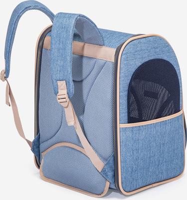 Show full view: Petsfit Premium Airline Approved Backpack Dog & Cat Carrier, Denim Blue, 14.4 x 12.6 x 17.7-in slide 5 of 9