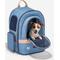 Show in main carousel: Petsfit Stylish Airline Approved Backpack Dog & Cat Carrier, Denim Blue, 13 x 10.8 x 17.3-in slide 1 of 9