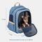 Show in main carousel: Petsfit Deluxe Airline Approved Backpack Dog & Cat Carrier, Denim Blue, 14.6 x 11.8 x 17.5-in slide 3 of 9