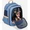 Show in main carousel: Petsfit Deluxe Airline Approved Backpack Dog & Cat Carrier, Denim Blue, 14.6 x 11.8 x 17.5-in slide 1 of 9