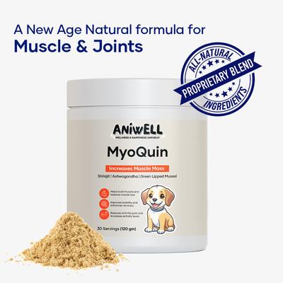 Show full view: Aniwell MyoQuin Powder Weight Management Supplement for Dogs, 120-g jar slide 3 of 9