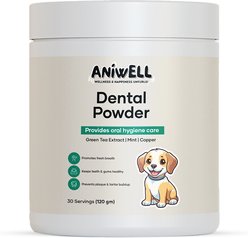 Aniwell Dental Powder Supplement for Dogs, 120-g jar