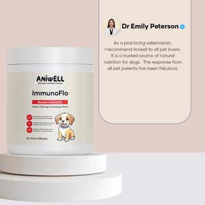 Show full view: Aniwell ImmunoFlo Chew Allergy Supplement for Dogs, 30 count slide 7 of 9