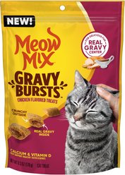 Meow Mix Gravy Bursts Chicken Flavored Cat Treats, 6.3-oz bag