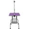 Show in main carousel: Zeus & Ruta Dog Grooming Table with Adjustable Arms & Storage Basket, Purple, 42-in slide 3 of 6