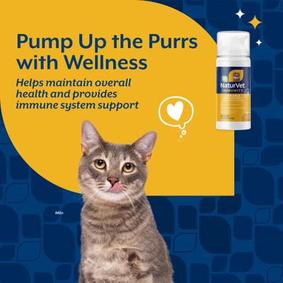 Show full view: NaturVet Lickable Salmon Flavored Paste Multi-Vitamin Immunity Food Supplement for Cats, 3.2-fl oz bottle slide 3 of 9