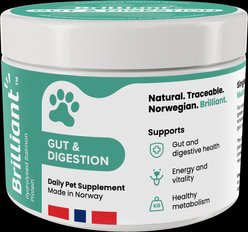 Brilliant Gut & Digestion Support Powder Supplement for Dogs, 200-gram