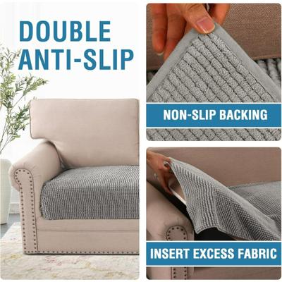 Show full view: H.VERSAILTEX Plush Chenille Thick Soft Sofa Dog Bed Cover, 74 x 35-in, Dove slide 5 of 6