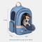 Show in main carousel: Petsfit Stylish Airline Approved Backpack Dog & Cat Carrier, Denim Blue, 13 x 10.8 x 17.3-in slide 3 of 9