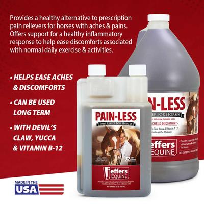 Show full view: Jeffers Pain-Less Liquid Horse Supplement, 32-fl oz bottle slide 4 of 5