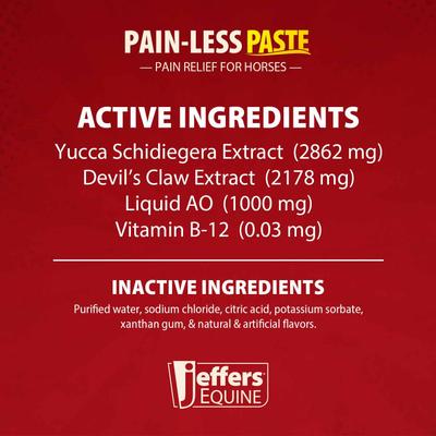 Show full view: Jeffers Pain-Less Paste Horse Supplement, 30-cc slide 4 of 5