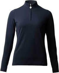 Horze Lilian Womens Winter Training Shirt, Blueberry, 6