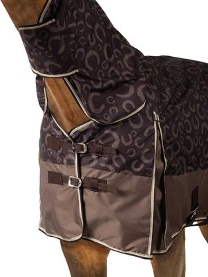 Show full view: Horze Glasgow Combo Horse Turnout Sheet, Chocolate Plum, 78-in slide 2 of 4