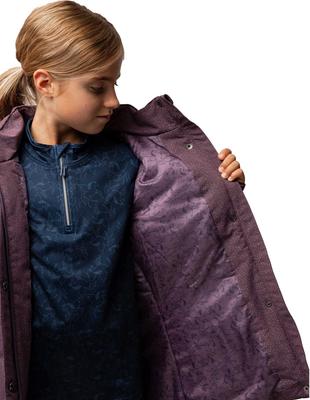 Show full view: Horze Jessie Kids Winter Riding Jacket, Flint Purple, Medium/Large slide 7 of 7