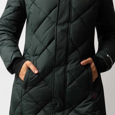 Show full view: B Vertigo Gem Insulated Long Riding Jacket, Scarab Green, 2 slide 4 of 9