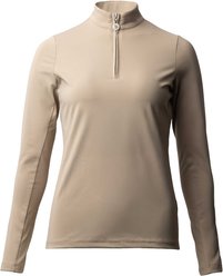 Horze Lilian Womens Winter Training Shirt, Humus, 14