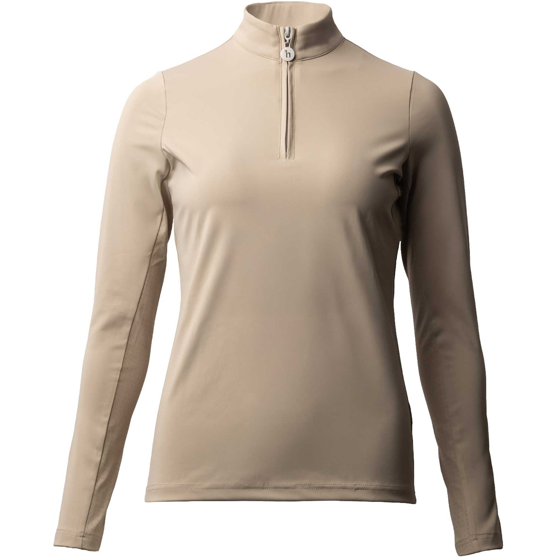 Horze Lilian Womens Winter Training Shirt, Humus, 4