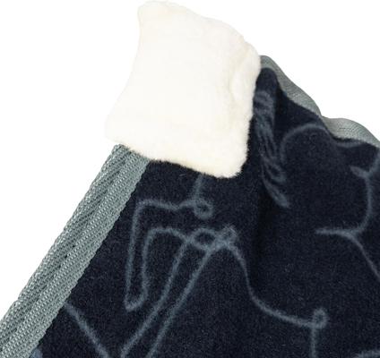 Show full view: Horze Pegasus Pony Fleece Horse Cooler, Blueberry, 66-in slide 5 of 6