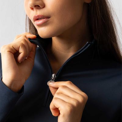 Show full view: Horze Lilian Womens Winter Training Shirt, Blueberry, 4 slide 6 of 7