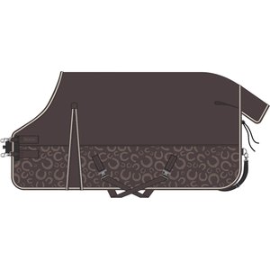 HORZE Glasgow Lightweight 100-g Horse Turnout Blanket, Chocolate