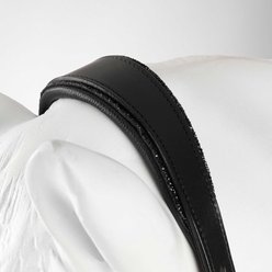 Horze Dynasty Crystal Leather Horse Halter, Black, Warmblood slide 2 of 6
