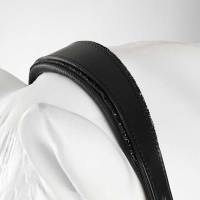 Show full view: Horze Dynasty Crystal Leather Horse Halter, Black, Pony slide 6 of 6