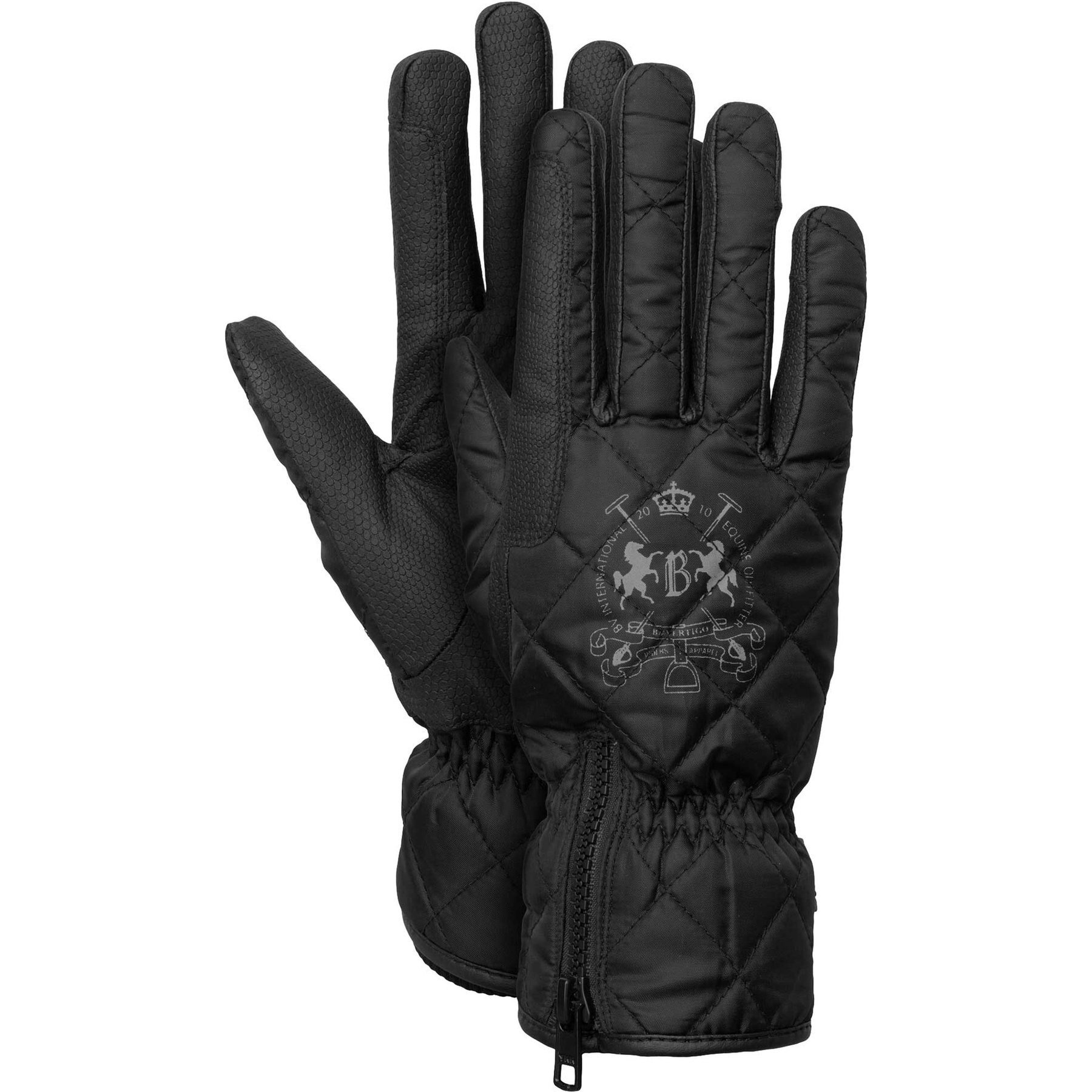 B Vertigo Onyx Waterproof Winter Gloves, Black Beauty, 6