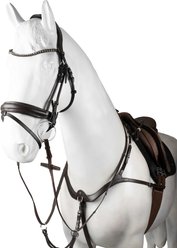 Horze Hampstead Multi Point Horse Breastplate, Brown, Horse
