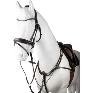 Horze Hampstead Multi Point Horse Breastplate, Brown, Horse