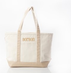 CB Station Personalized Classic Tote Bag, Safari, Medium