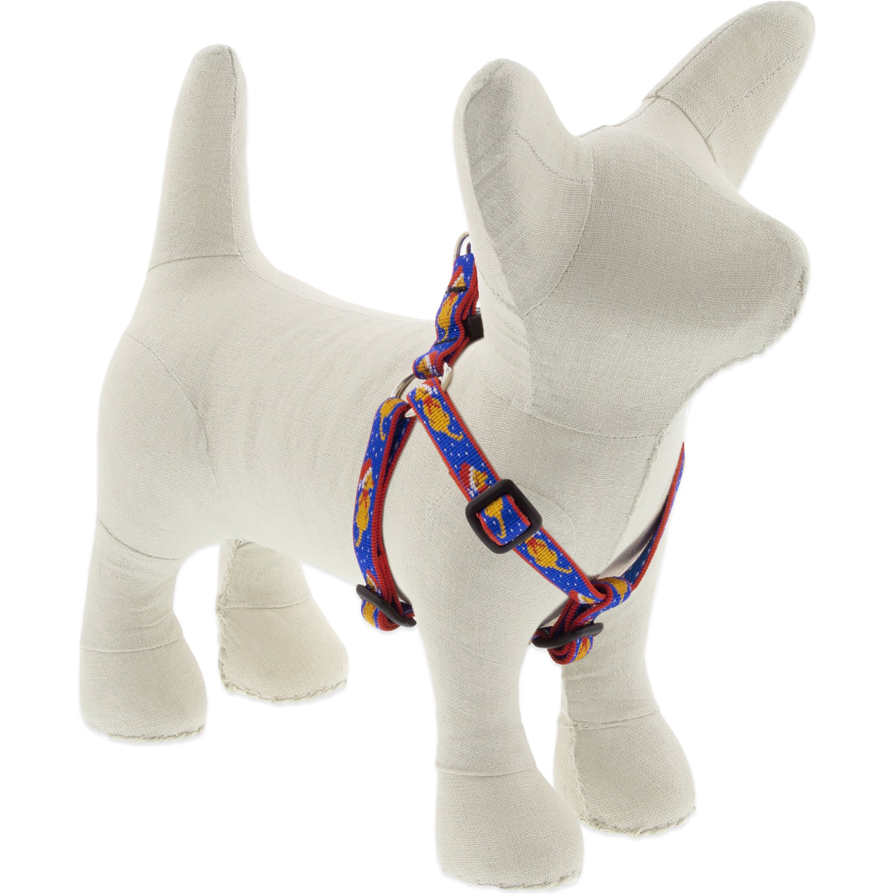 LupinePet Snow Pup Design Step-in Dog Harness, 10 to 13 in chest, 1/2-in wide