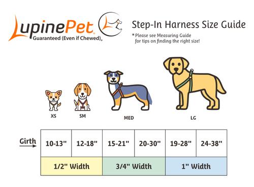 Show full view: LupinePet MicroBatch Limited Edition Adjustable Step In Dog Harness, Penguin Party, Medium/Large: 20 to 30-in chest girth, 3/4-in wide slide 3 of 6