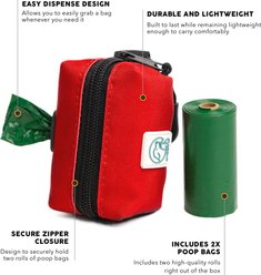 Embark Harness Co. Adventure Poop Bag Holder, Red slide 2 of 8