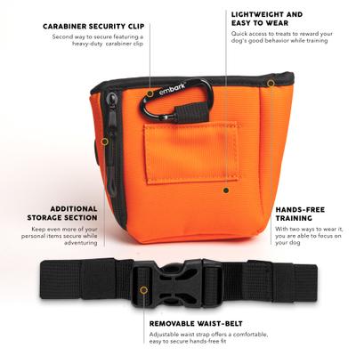 Show full view: Embark Harness Co. Adventure Treat Bag, Orange slide 4 of 9