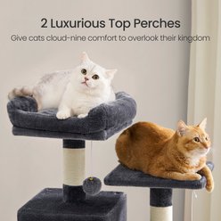 FEANDREA 61-in Multi-Level Cat Tree, Smoky Gray slide 2 of 5