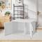 Show in main carousel: FEANDREA Furniture Style Barn Door End Table Cat Litter Box Enclosure, White slide 4 of 7