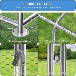 LovMor Metal Chicken Coop, 13 x 10 x 6.56-ft slide 2 of 6