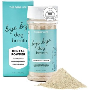 This Dog's Life Bye Bye Dog Breath Dental Powder for Dogs, 120-g jar