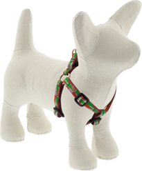 LupinePet Christmas Tree Design Step-in Dog Harness, 12 to 18 in chest, 1/2-in wide