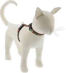 LupinePet Christmas Tree Design H-Style Cat Harness, Large: 12 to 20-in chest