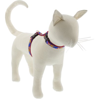 LupinePet Snow Pup Design H-Style Cat Harness, Large: 12 to 20-in chest
