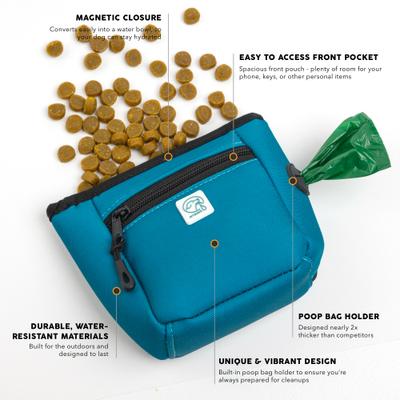 Show full view: Embark Harness Co. Adventure Treat Bag, Teal slide 3 of 9