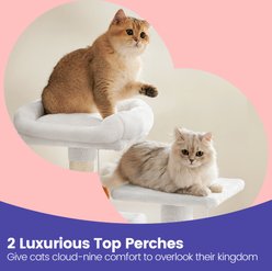 FEANDREA Multi-Level Cat Tree, 61-in, Cream White slide 2 of 5