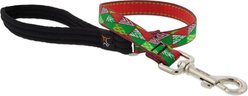 LupinePet Christmas Tree Design Padded Handle Dog Leash, 2-ft long, 3/4-in wide