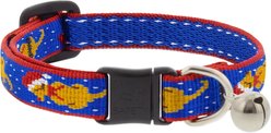 LupinePet Snow Pup Design Breakaway Cat Collar with Bell, 8 to 12-in neck, 1/2-in wide