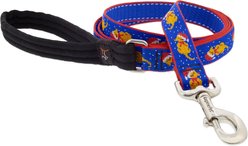 LupinePet Snow Pup Design Padded Handle Dog Leash, 6-ft long, 1-in wide